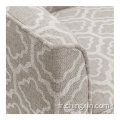Wholesale chaise d'accent pivotante Beige Multi Tissu